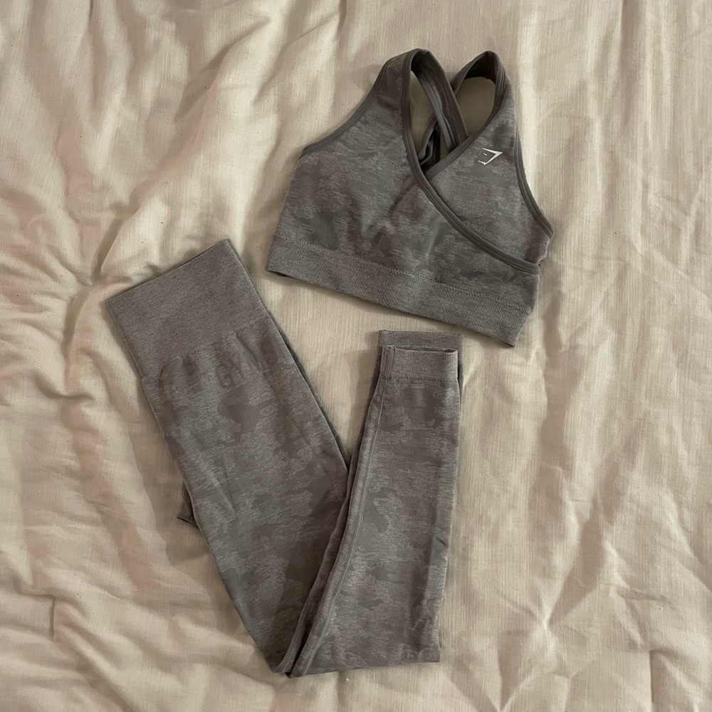 Gymshark camo seamless GRAY set